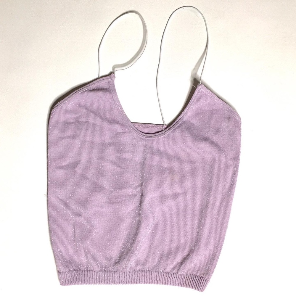 Free people brami crop top lavender xsmall